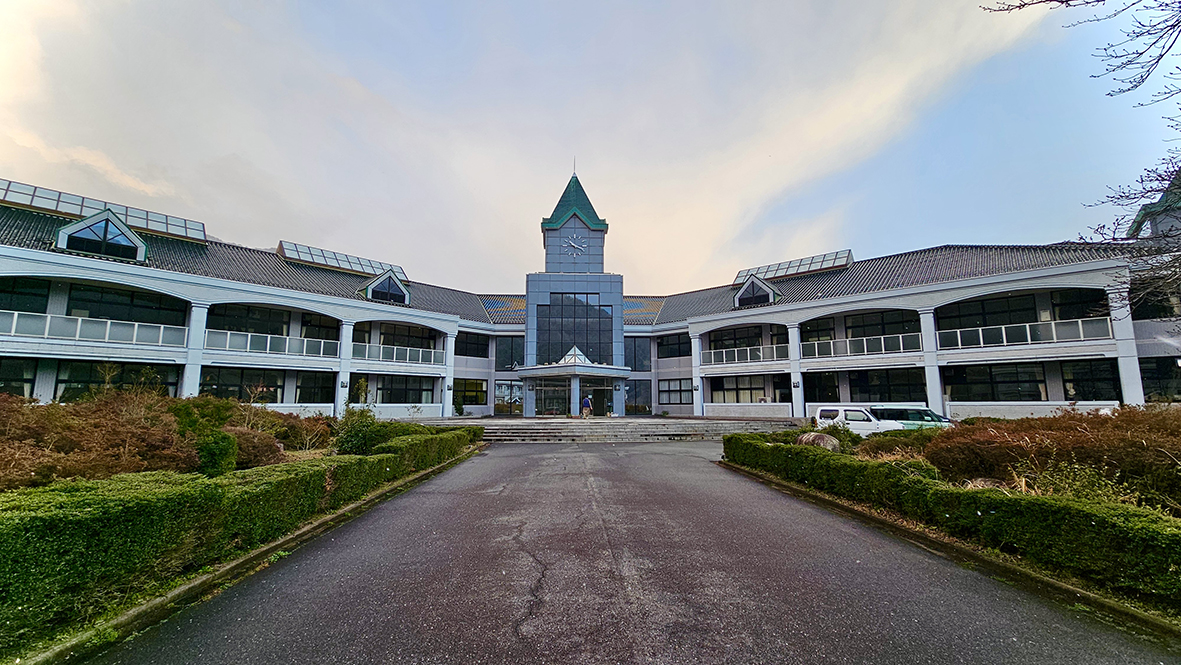 高津川のテラス風景
